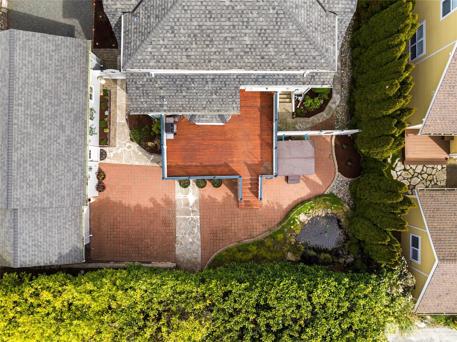 1507 15th Street Anacortes, WA 98221 - Photo 28 of 40 an aerial view of a house with a yard