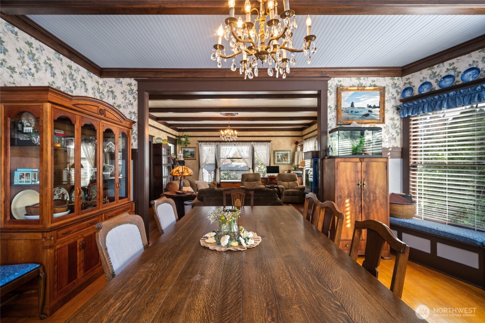1507 15th Street Anacortes, WA 98221 - Photo 8 of 40 a view of a dining room with furniture window and wooden floor