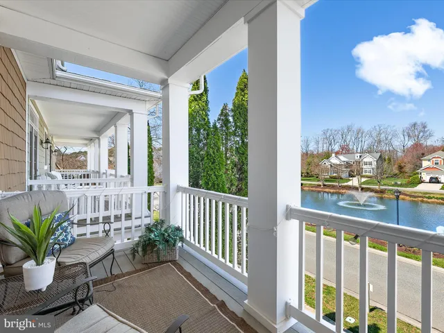a view of a porch and garden