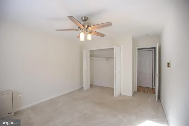 a view of an empty room