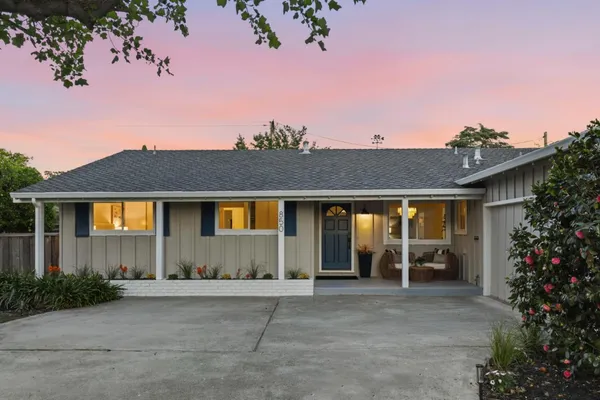 front view of house with a yard