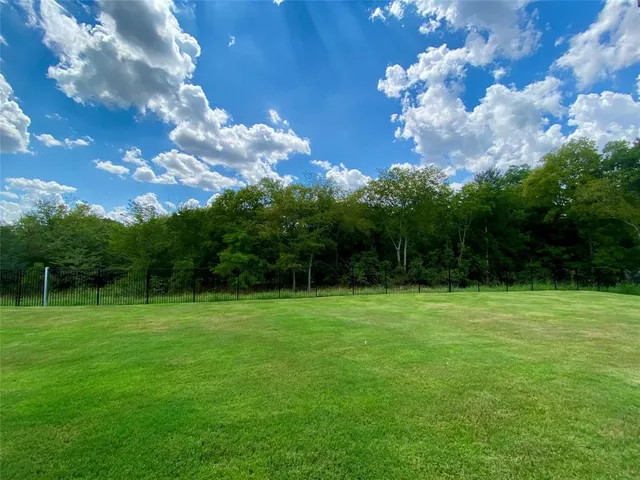 a view of a green yard