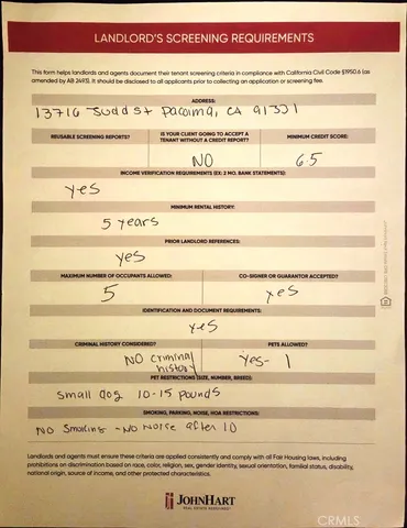 $2,400 | 13716 Judd Street, Pacoima, CA 91331