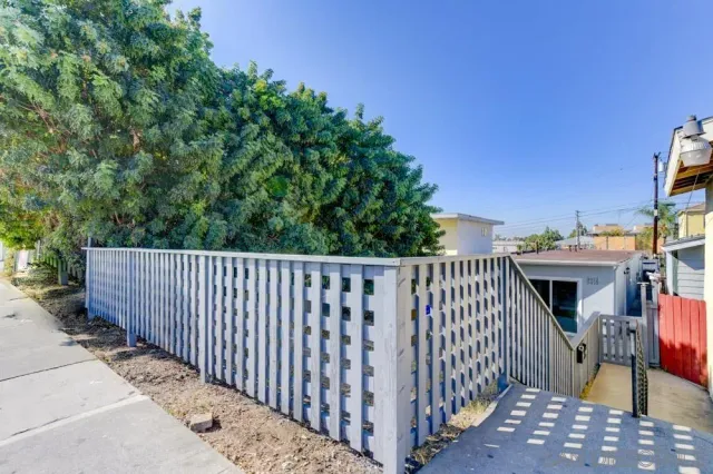 a view of a house with a garage