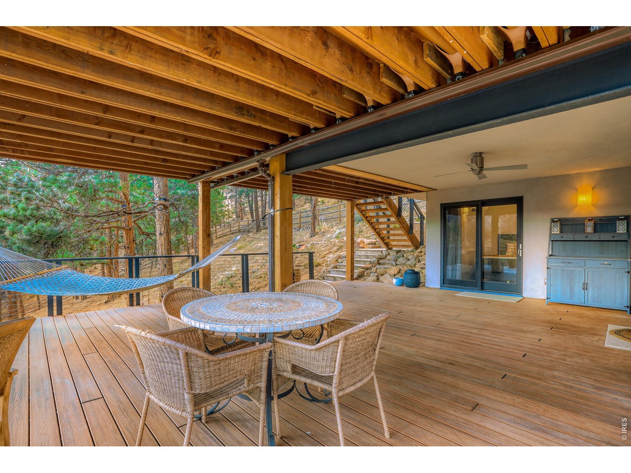 153 Poorman Road Boulder, CO 80302 - Photo 42 of 50 Covered deck with access to two bedrooms