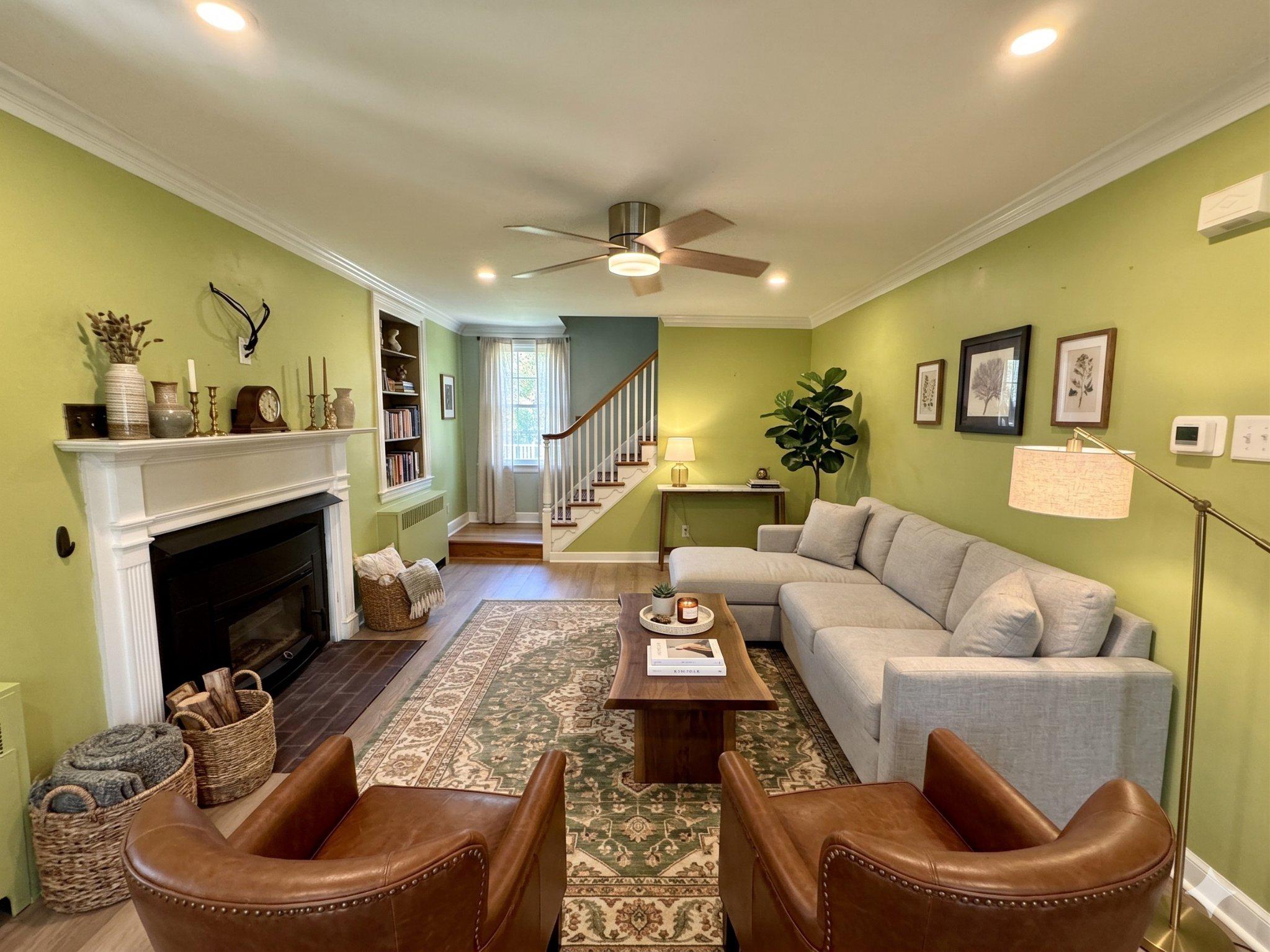 418 East Country Club Lane Wallingford, PA 19086 - Photo 11 of 59 Living room (virtually staged)