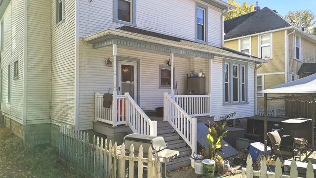 a front view of a house with balcony