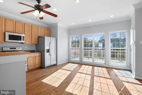 a view of kitchen and window