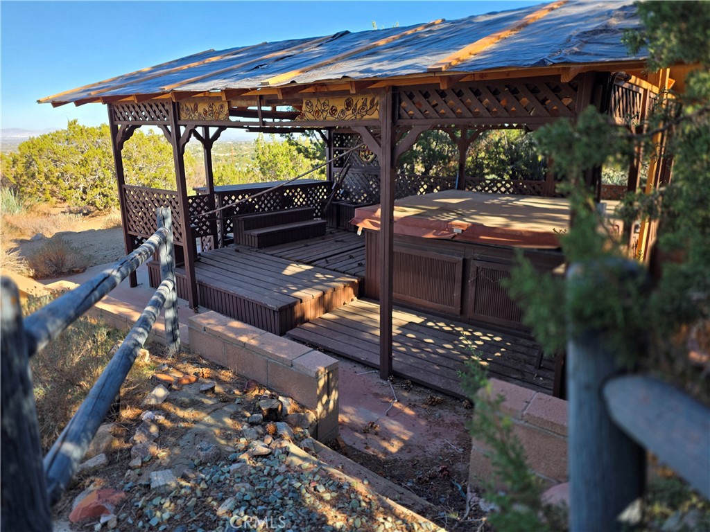 9539 Soledad Road Pinon Hills, CA 92372 - Photo 5 of 66 an outdoor view of the patio and having patio