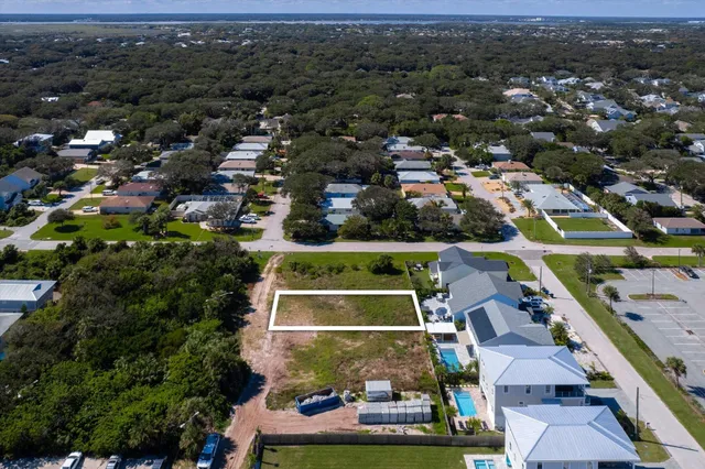 an aerial view of swimming pool with outdoor space