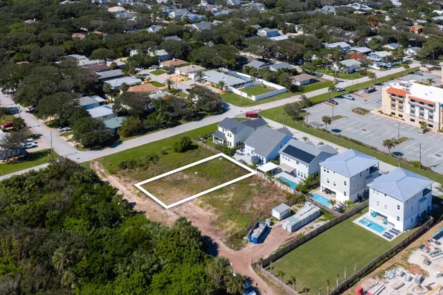 an aerial view of a city