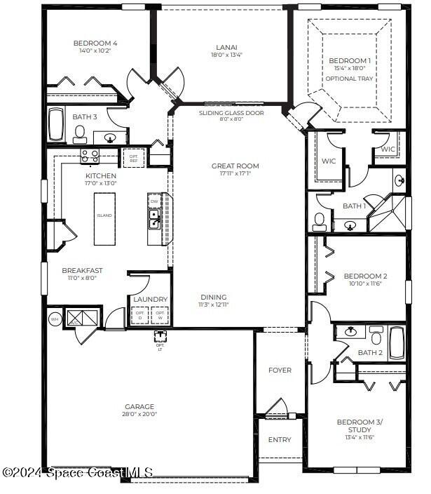 3461 Stormy Road Titusville, FL 32780 - Photo 34 of 34 REB BUD FLOORPLAN