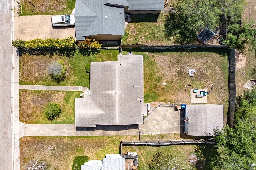 3651 Lawnview Street Corpus Christi, TX 78411 - Photo 38 of 38 an aerial view of a house with a yard basket ball court and outdoor seating