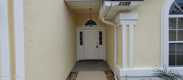 a front view of a house