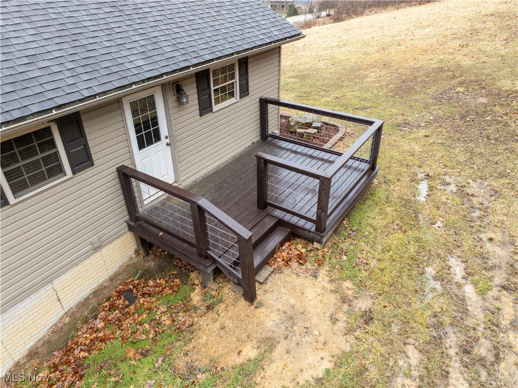 2297 Frys Valley Road Southwest Port Washington, OH 43837 - Photo 9 of 32 View of back of home with deck area