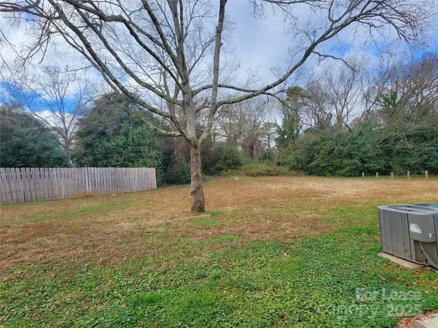a view of backyard with green space