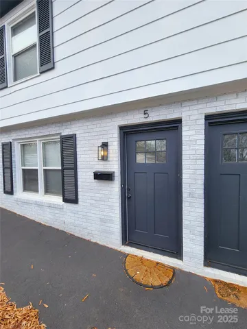 a view of front door of house