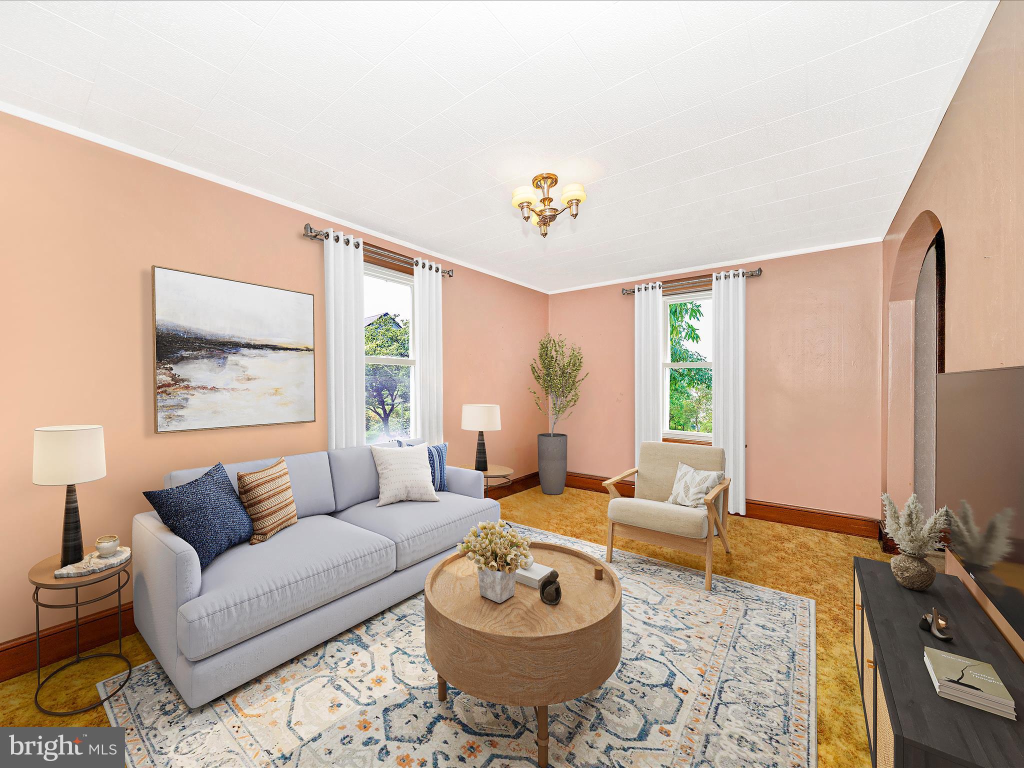 7 West B Street Brunswick, MD 21716 - Photo 12 of 48 Living Room Virtually Staged