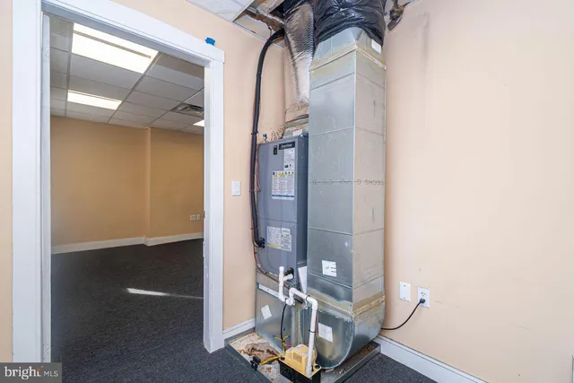 a view of storage and utility room