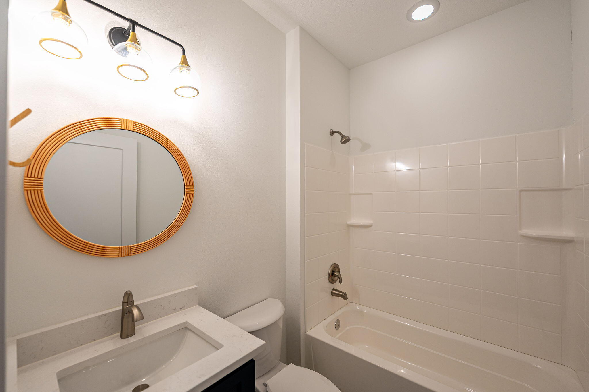 3113 Nighthawk Avenue Palm Bay, FL 32908 - Photo 23 of 33 a bathroom with a sink and a mirror