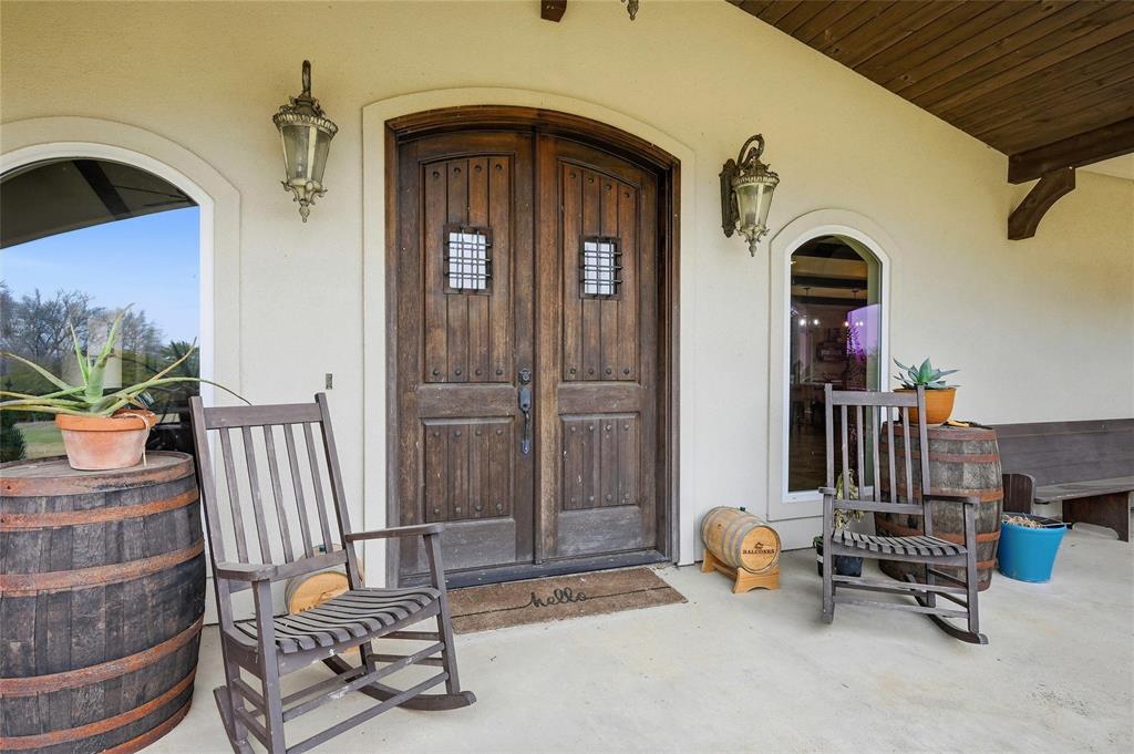 1959 Marlow Road Bells, TX 75414 - Photo 2 of 33 a view of front door with outdoor seating
