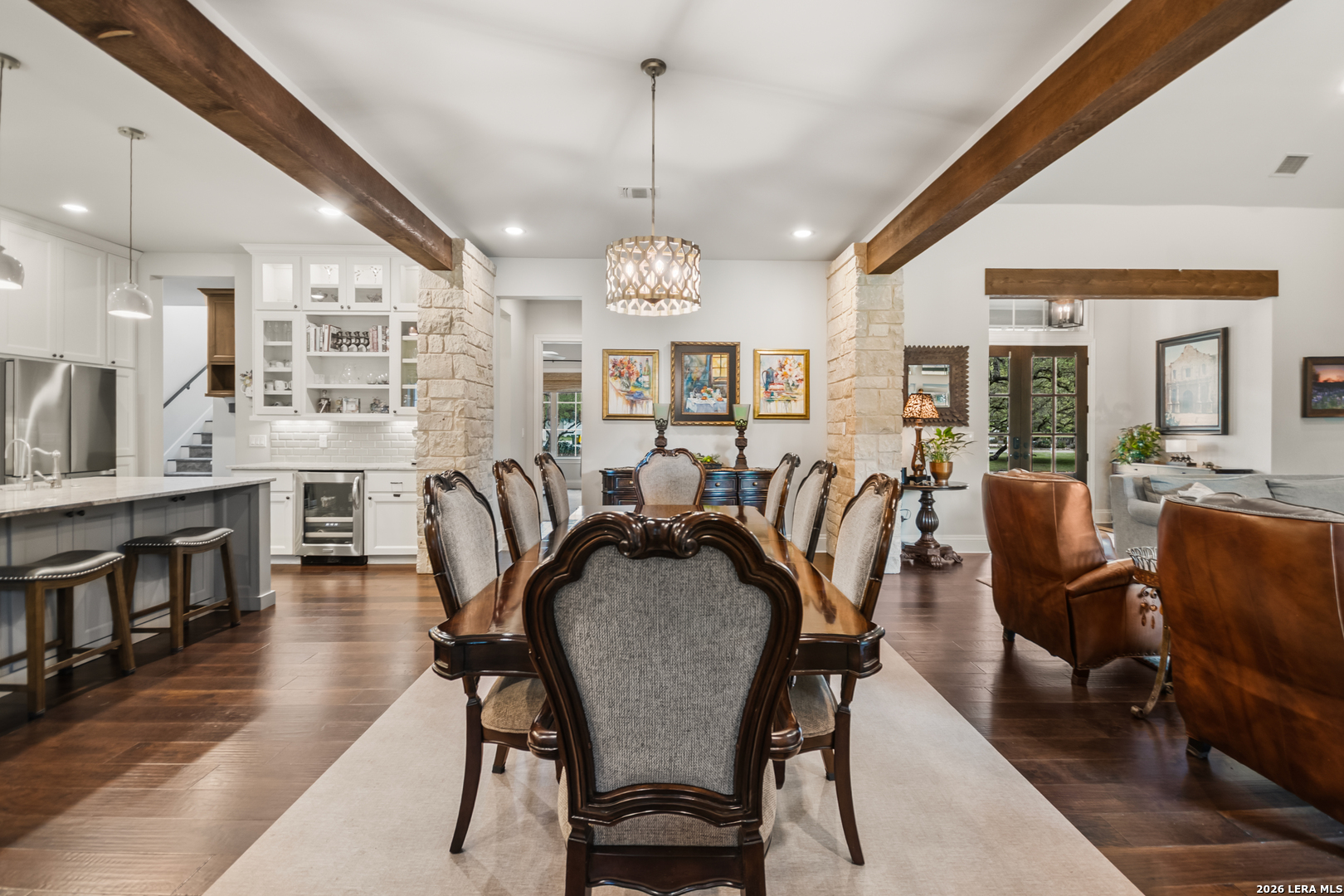 55 Brook Ridge Boerne, TX 78015 - Photo 12 of 59 a view of a dining room with furniture window and wooden floor