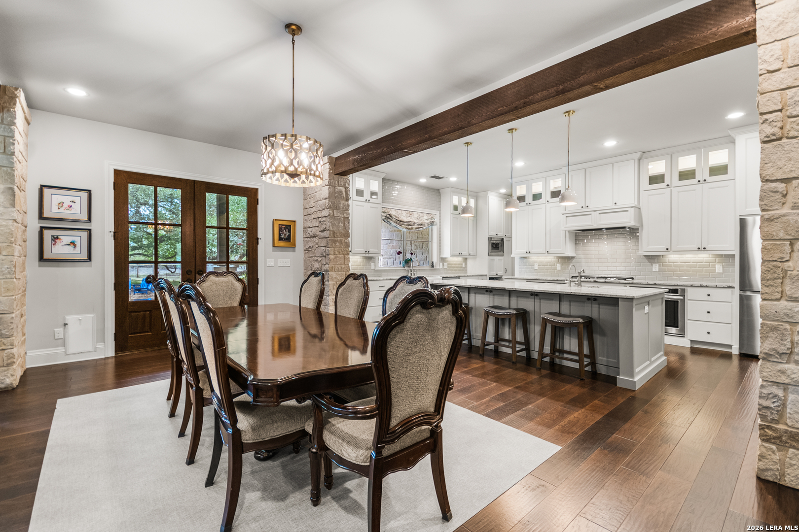 55 Brook Ridge Boerne, TX 78015 - Photo 13 of 59 a dining room with furniture window and wooden floor