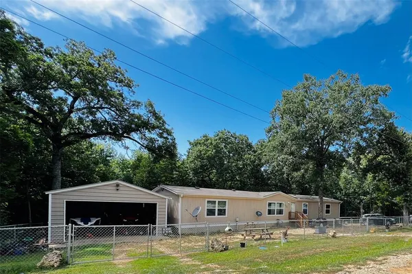 a view of a swimming pool with a garden