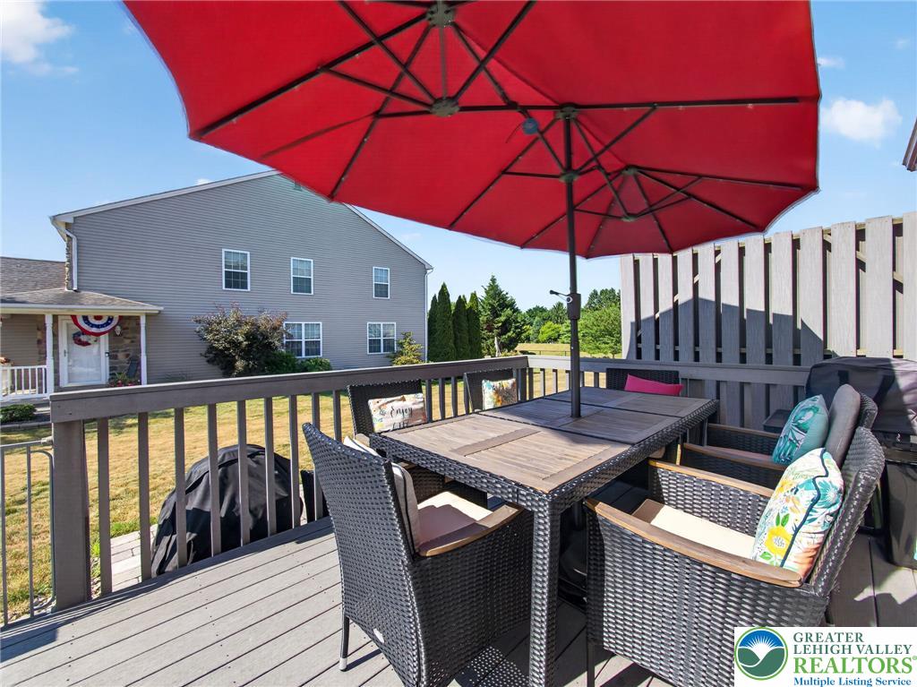 4148 Ross Road Bethlehem, PA 18020 - Photo 12 of 67 An inviting outdoor living space features a spacious deck, ideal for alfresco dining under the sun.