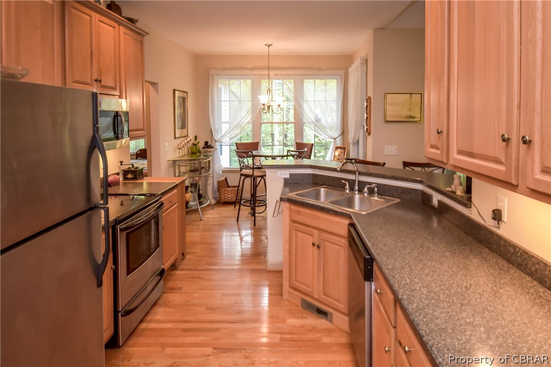 Kitchen with breakfast area.
