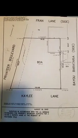 $52,000 | 4990 Kaylee Lane, Barataria, LA 70036