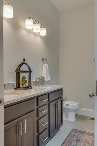 a bathroom with a sink and a toilet