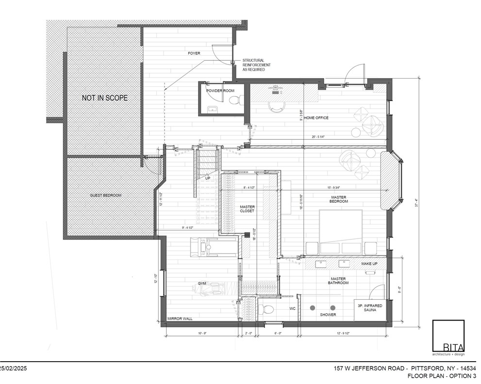 157 West Jefferson Road Pittsford, NY 14534 - Photo 49 of 50 Remodel plans for Owners retreat option 3