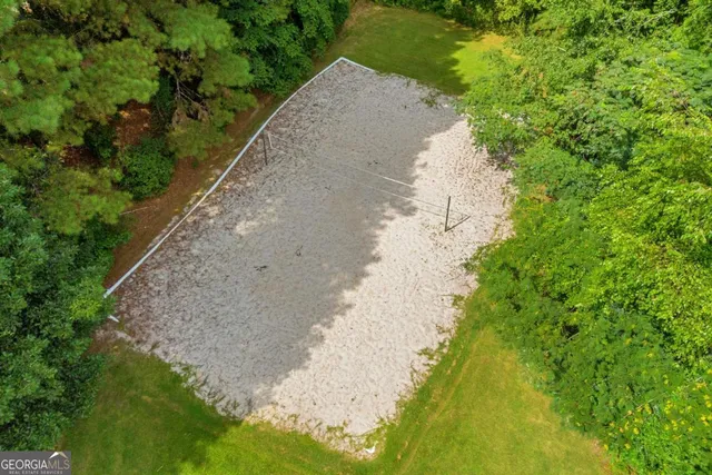 a view of a yard with plants