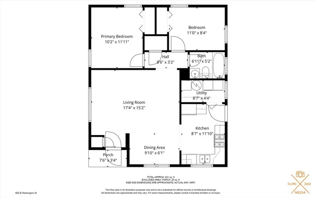 $169,500 | 602 East Washington Street, Urbana, IL 61801