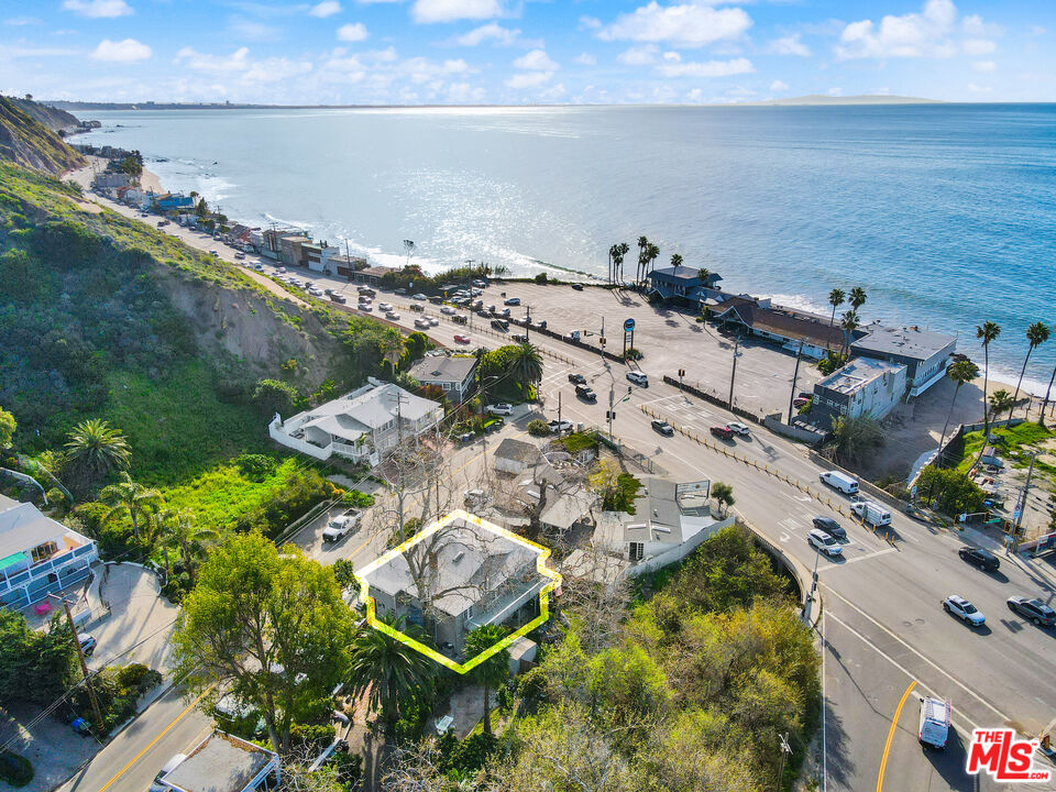 3945 Las Flores Canyon Road Malibu, CA 90265 - Photo 23 of 45 an aerial view of a house with a ocean view