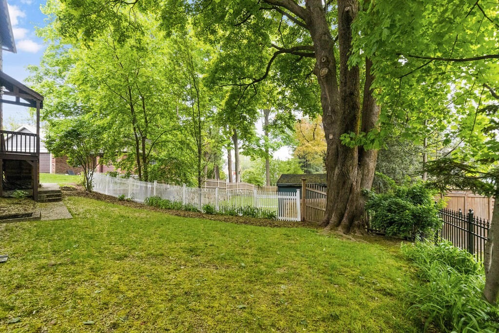 5 Hosmer Circle Newton, MA 02465 - Photo 30 of 32 a view of a backyard with large trees