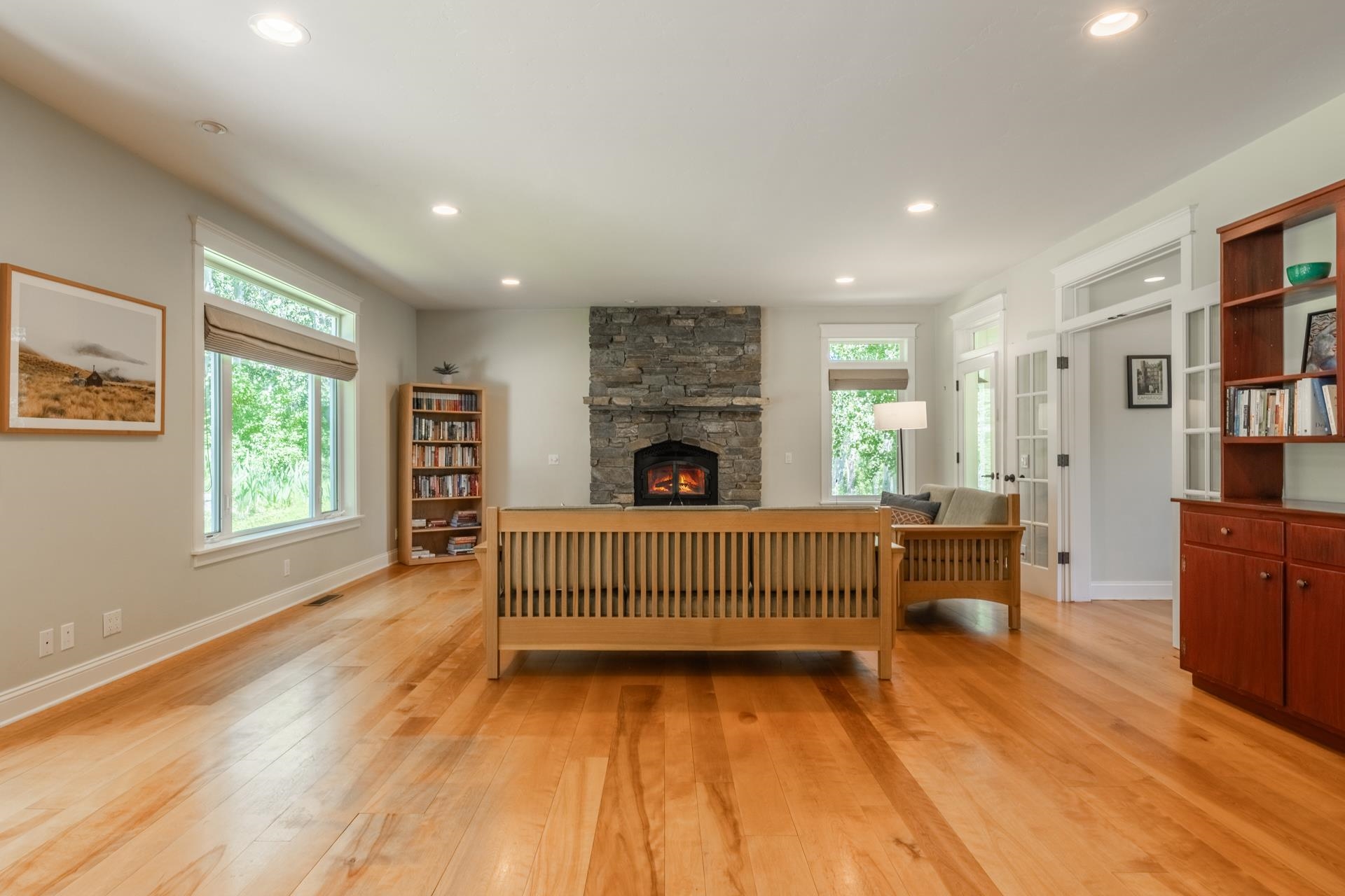 22 Juniper Drive, Unit 2 Mammoth Lakes, CA 93546 - Photo 13 of 50 a living room with furniture and a wooden floor