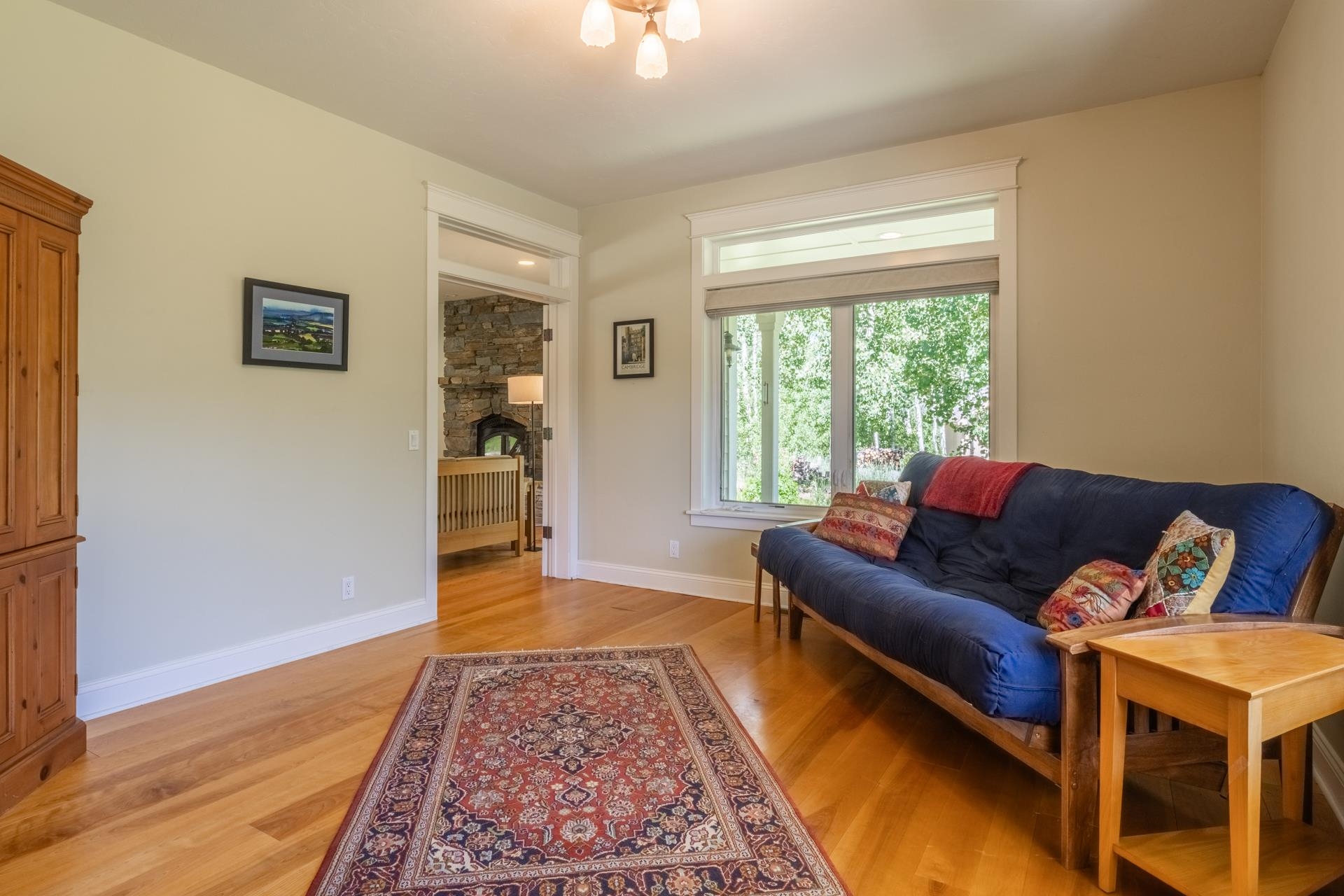 22 Juniper Drive, Unit 2 Mammoth Lakes, CA 93546 - Photo 16 of 50 a living room with furniture and a rug