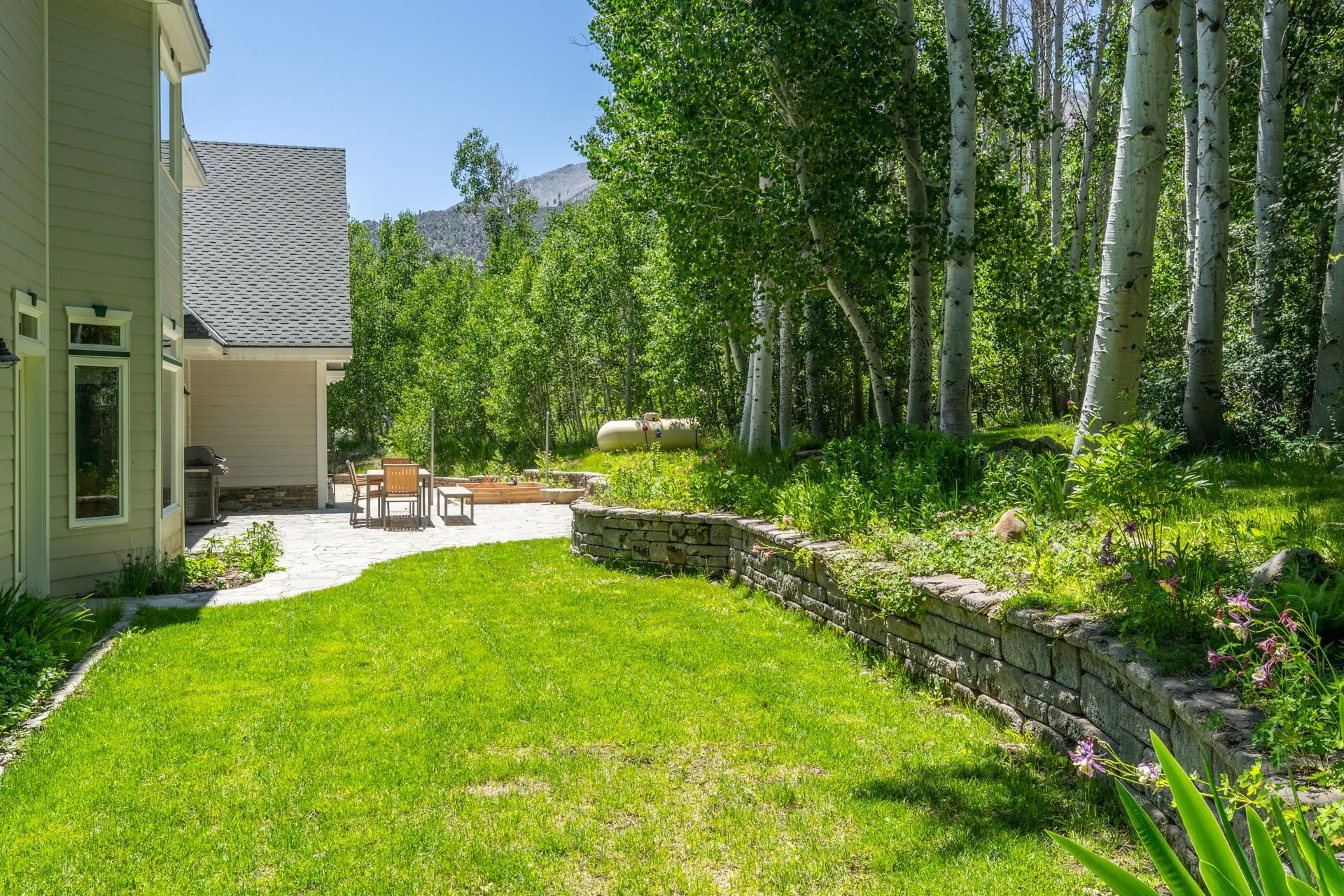 22 Juniper Drive, Unit 2 Mammoth Lakes, CA 93546 - Photo 34 of 50 a view of backyard with a patio