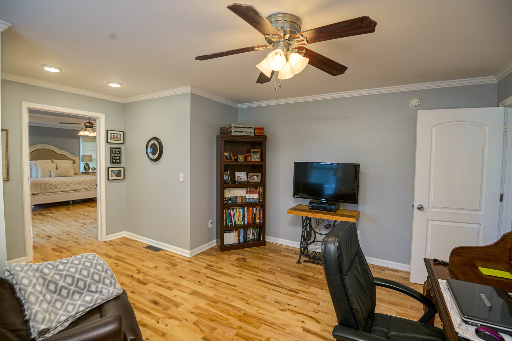 2245 Lower Helton Road Alexandria, TN 37012 - Photo 30 of 43 a bedroom with a bed and a flat screen tv