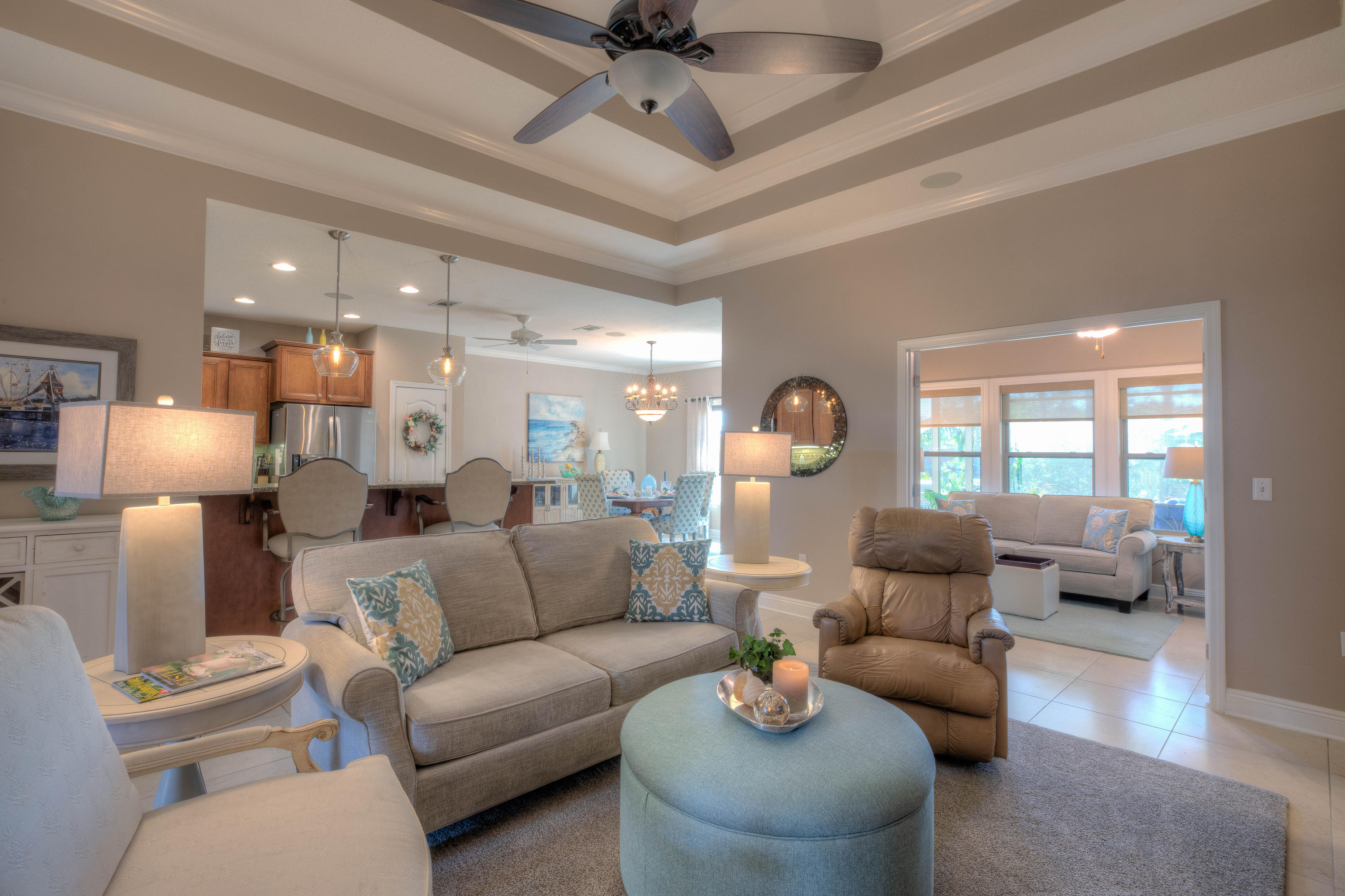 456 Pin Oak Loop Santa Rosa Beach, FL 32459 - Photo 6 of 32 a living room with furniture and a large window
