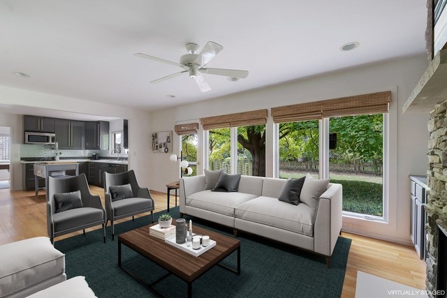 208 Sunset Terrace Lake Bluff, IL 60044 - Photo 4 of 14 a living room with furniture and a large window