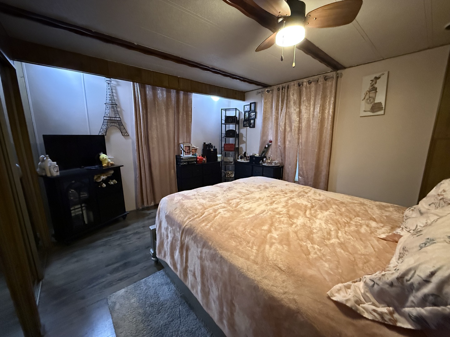 516 Prairie Road Matteson, IL 60443 - Photo 24 of 25 a bed sitting in a bedroom next to a window and a flat screen tv