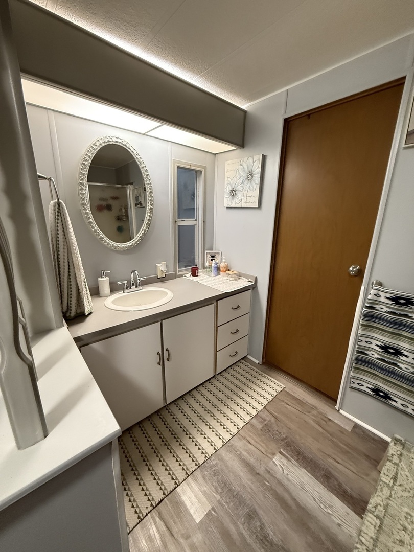 516 Prairie Road Matteson, IL 60443 - Photo 8 of 25 a bathroom with a sink and a mirror