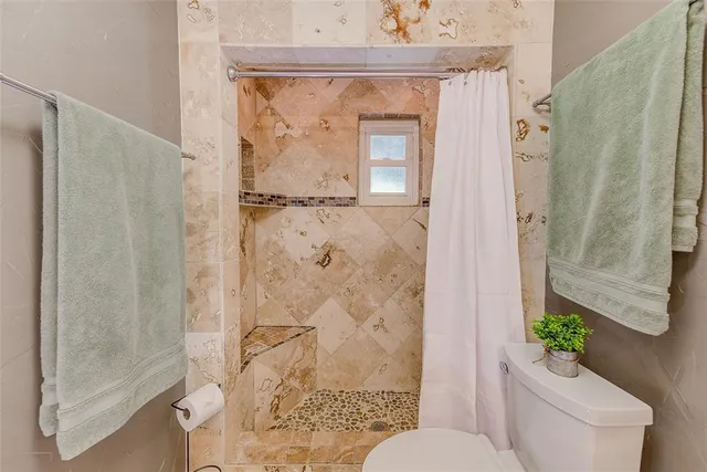 a view of an swimming pool and a yard