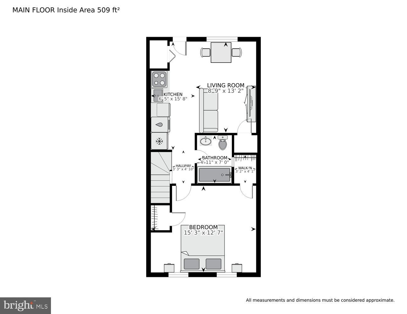 114 P Street Southwest Washington, DC 20024 - Photo 32 of 32 Unit #2 Floor plan