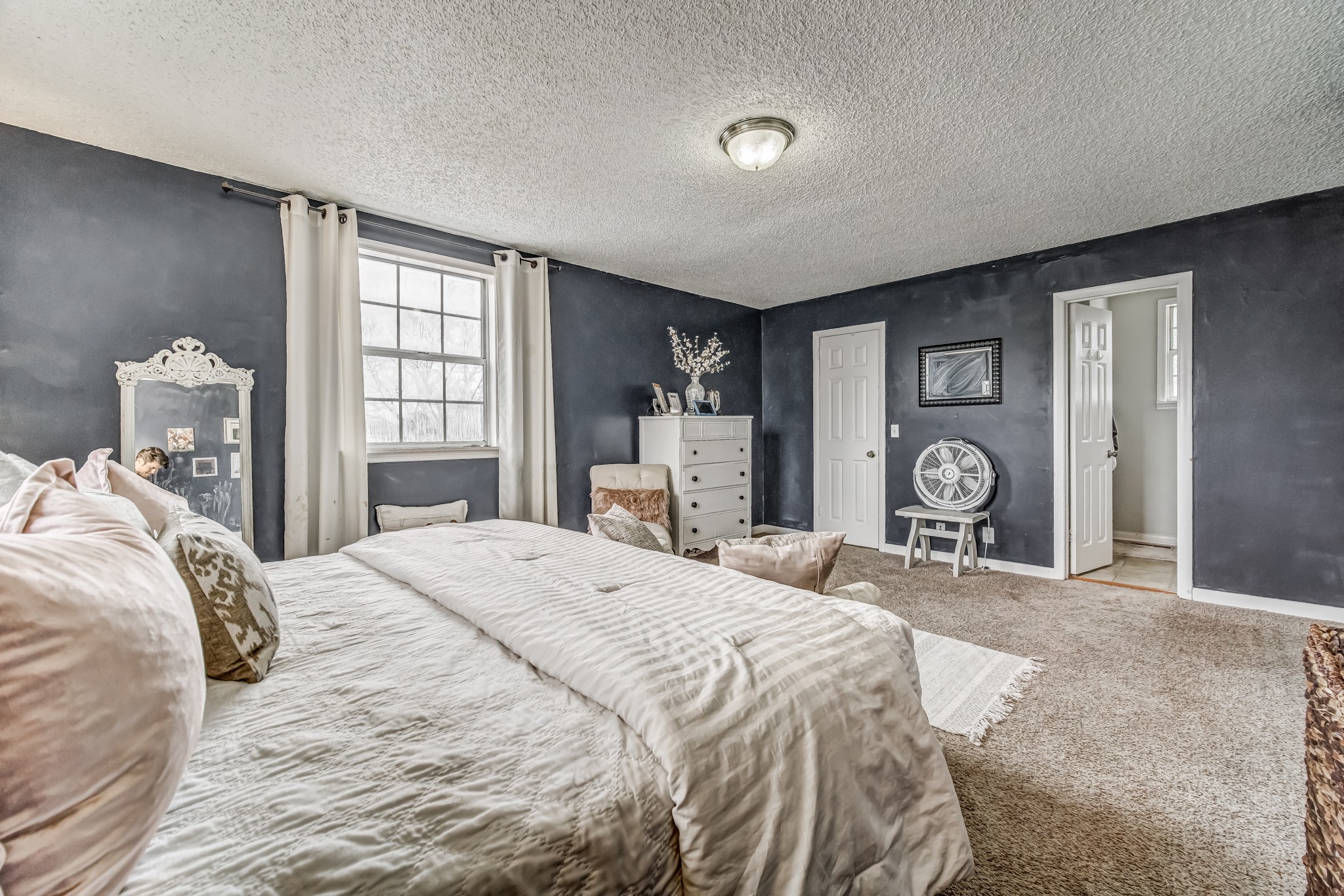3325 Country Way Road Antioch, TN 37013 - Photo 26 of 37 a bedroom with a bed and a large mirror with a dresser