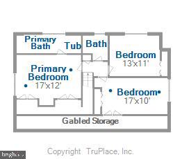 1612 Ridout Road Annapolis, MD 21409 - Photo 60 of 62 Upstairs Floor Plan