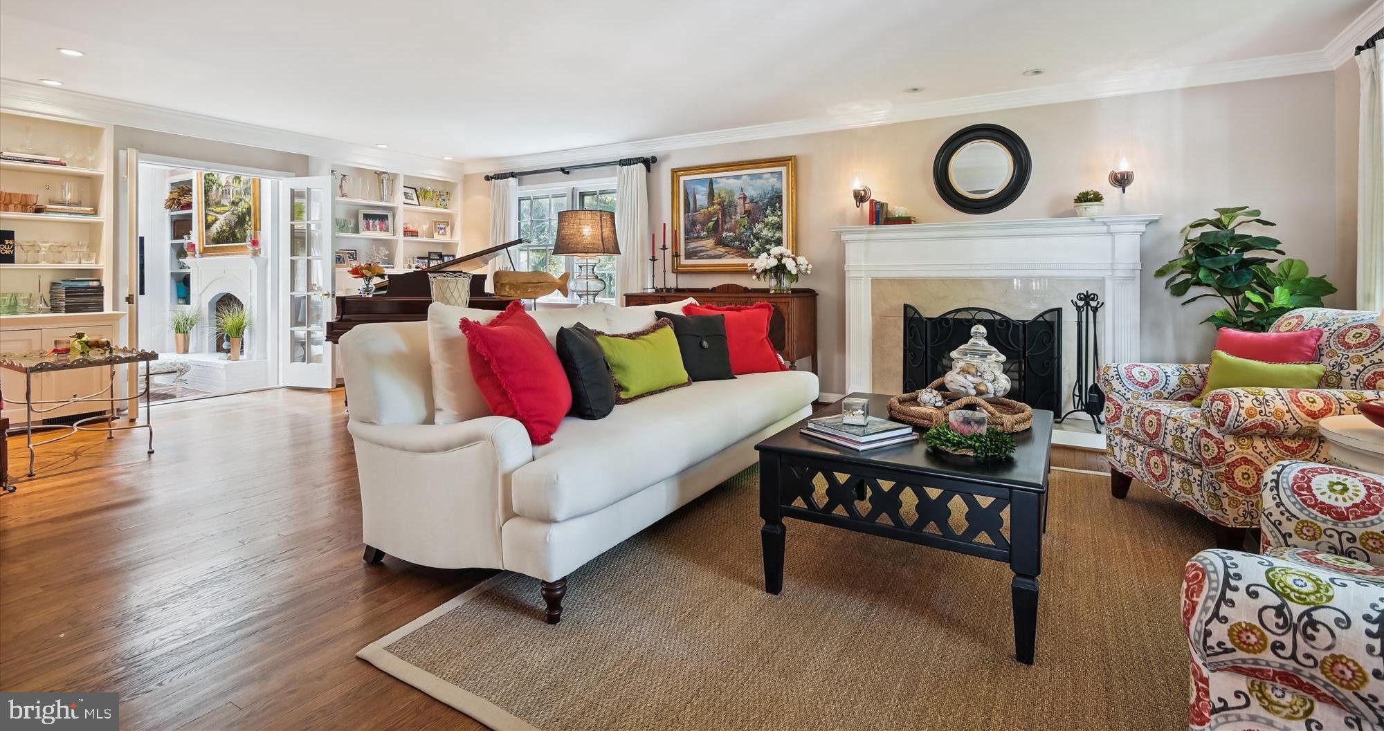 1612 Ridout Road Annapolis, MD 21409 - Photo 7 of 62 Living room with wood burning fireplace
